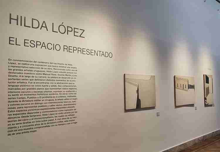 El espacio representado. Hilda López. 2023. En el Museo Juan Manuel Blanes. Montevideo. Uruguay.