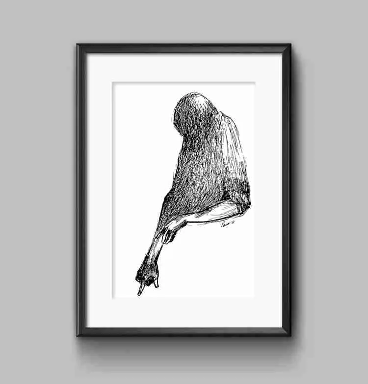 PARRA en la Colección Manuela Magallanes. Carlos Antonio Parra Sánchez, conocido como «PARRA», es un reconocido artista cubano cuyo legado nos permite hablar de él en presente. Dibujo sobre papel.