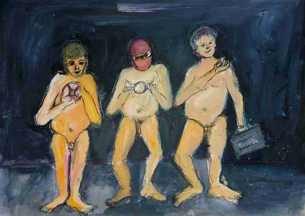 Los Funcionarios. Obra de Wilson Abreu